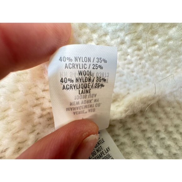 Aerie Womens Open-Front Knit Cardigan Sweater Size S Ivory Long Sleeves Casual - Picture 4 of 10